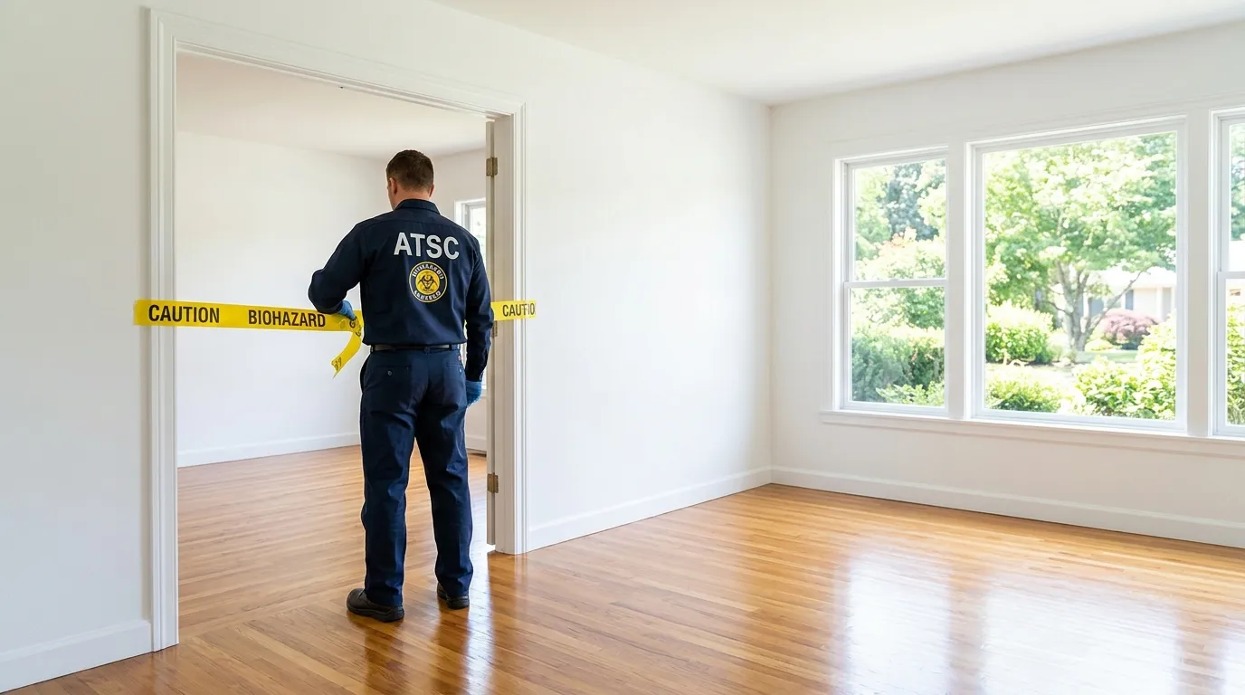 Certified biohazard cleanup crew performing Decomposition Cleanup in Los Angeles